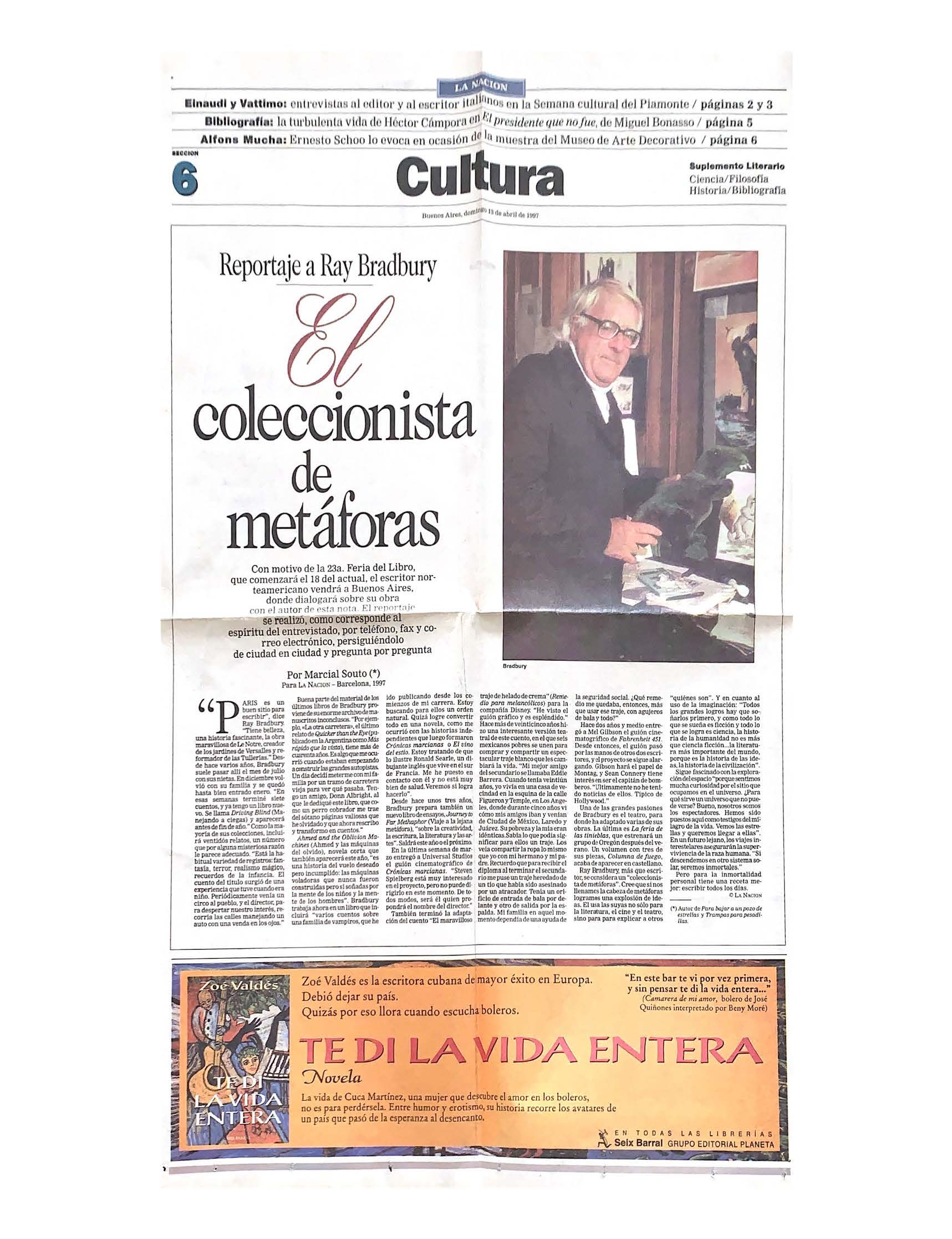 Reportaje a Ray Bradbury: el coleccionista de metáforas